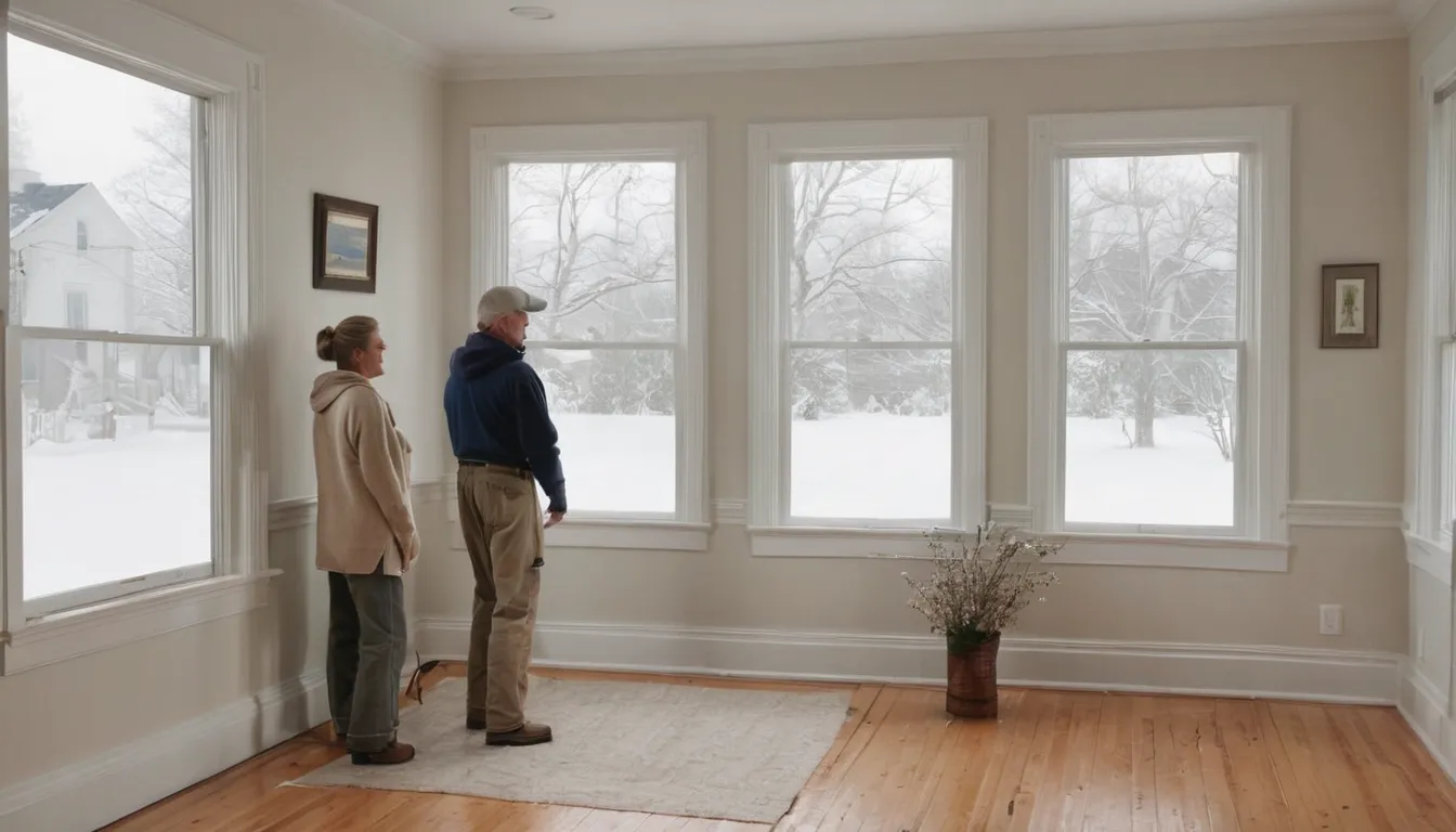 Friendly homeowner and provider looking at a new window installed in a living room in Philadelphia